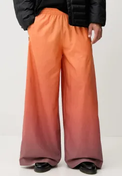 adidas Originals pantaloni de trening Adilenium culoarea portocaliu, cu imprimeu, JW7260 imagine