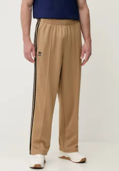 adidas Originals pantaloni de trening Baggy TP culoarea maro, cu imprimeu, JY1419 imagine