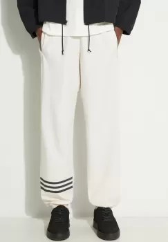 adidas Originals pantaloni de trening culoarea bej, cu imprimeu imagine