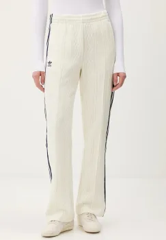 adidas Originals pantaloni de trening culoarea bej, cu imprimeu, KS7801 imagine