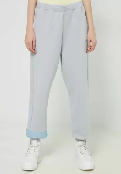 adidas Originals pantaloni de trening culoarea gri, cu imprimeu imagine