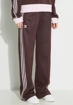 adidas Originals pantaloni de trening culoarea maro, cu imprimeu imagine