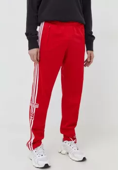 adidas Originals pantaloni de trening culoarea rosu, cu imprimeu imagine