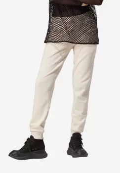 adidas Originals pantaloni de trening din bumbac culoarea bej, neted IA6477-cream imagine