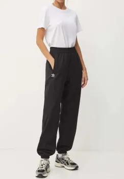 adidas Originals pantaloni de trening din bumbac Essential culoarea negru, neted, IW0952 imagine