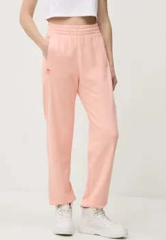 adidas Originals pantaloni de trening din bumbac Essential culoarea portocaliu, neted, JD1525 imagine