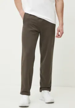 adidas Originals pantaloni de trening din bumbac Essential culoarea verde, neted, JD3318 imagine