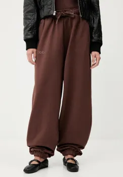adidas Originals pantaloni de trening Essentials culoarea maro, uni, JW0986 imagine