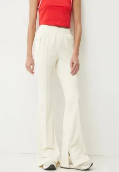 adidas Originals pantaloni de trening Firebird culoarea bej, uni, JJ0936 imagine