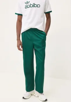 adidas Originals pantaloni de trening Firebird culoarea verde, cu imprimeu, JP1065 imagine