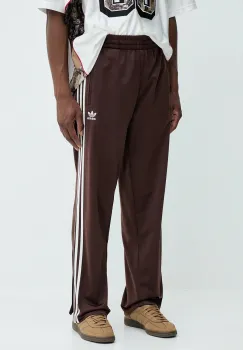 adidas Originals pantaloni de trening Firebird Tp culoarea maro, cu imprimeu, KA0482 imagine