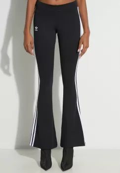 adidas Originals pantaloni de trening Flared Leggings culoarea negru, cu imprimeu, IN1100 imagine