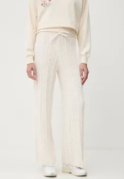 adidas Originals pantaloni de trening KNTD Jogger culoarea bej, neted, JN7658 imagine