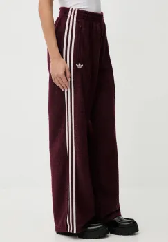 adidas Originals pantaloni de trening Mohair culoarea bordo, cu imprimeu, KS0414 imagine