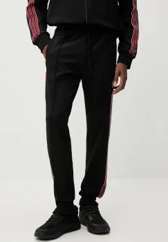 adidas Originals pantaloni de trening MUFC ICON TP culoarea negru, cu imprimeu, JF0359 imagine