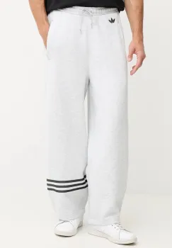 adidas Originals pantaloni de trening Neuclassics culoarea gri, cu imprimeu, JW5443 imagine