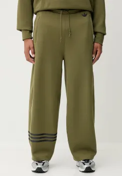 adidas Originals pantaloni de trening Neuclassics culoarea verde, cu imprimeu, JW5444 imagine