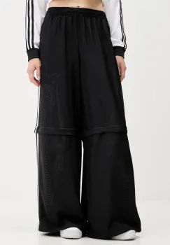 adidas Originals pantaloni de trening Oversized Trackpants culoarea negru, cu imprimeu, KE9783 imagine