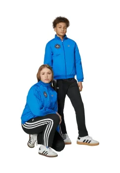 adidas Originals pantaloni de trening pentru copii culoarea negru, cu imprimeu, JV7677 imagine