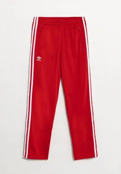 adidas Originals pantaloni de trening pentru copii culoarea rosu, cu imprimeu, IY9806 imagine