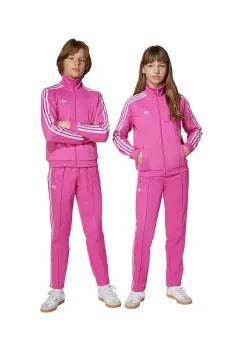 adidas Originals pantaloni de trening pentru copii culoarea roz, cu imprimeu, JW2846 imagine