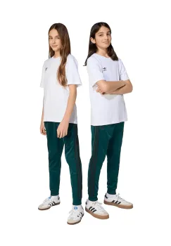 adidas Originals pantaloni de trening pentru copii culoarea verde, cu imprimeu, JV8569 imagine