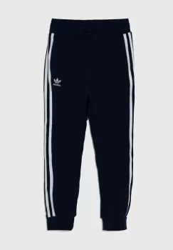 adidas Originals pantaloni de trening pentru copii TREFOIL PANTS culoarea albastru marin, cu imprimeu, IY7486 imagine