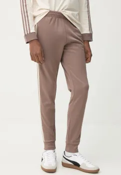 adidas Originals pantaloni de trening SST TP culoarea bej, cu imprimeu, JP2518 imagine