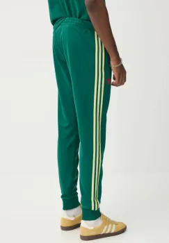 adidas Originals pantaloni de trening SST TP culoarea verde, cu imprimeu, JP1224 imagine