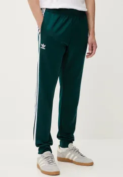 adidas Originals pantaloni de trening Sst Tp culoarea verde, cu imprimeu, JY1288 imagine