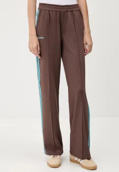 adidas Originals pantaloni de trening Tailored Pants culoarea maro, cu imprimeu, JX5308 imagine