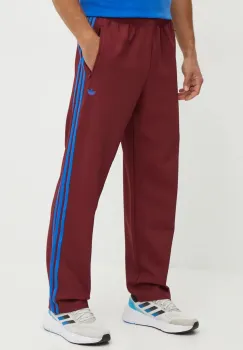 adidas Originals pantaloni de trening Trackpant culoarea bordo, cu imprimeu, JN5977 imagine