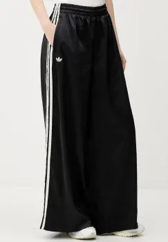 adidas Originals pantaloni de trening Wide Leg Pants culoarea negru, uni, KC8813 imagine