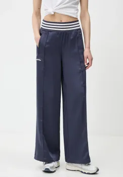 adidas Originals pantaloni de trening Wide Trackpant culoarea bleumarin, uni, JC7758 imagine
