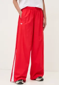 adidas Originals pantaloni de trening WOVEN TP femei, culoarea rosu, uni, JX9205 imagine