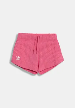 adidas Originals pantaloni scurti copii culoarea roz, cu imprimeu, talie reglabila, JX2775 imagine