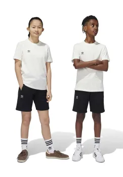 adidas Originals pantaloni scurti copii SHORTS culoarea negru, uni, talie reglabila, IW3499 imagine