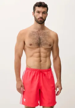 adidas Originals pantaloni scurti de baie Adicolor culoarea rosu, JX2690 imagine