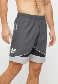 adidas Originals pantaloni scurti de baie culoarea gri imagine