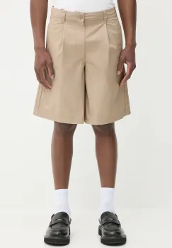 adidas Originals pantaloni scurti din bumbac Bermuda Short culoarea bej, KB5585 imagine