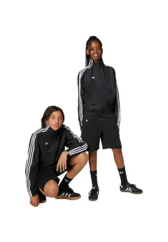 adidas Originals pantaloni scurti din bumbac pentru copii culoarea negru, uni, JX3887 imagine