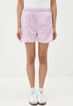 adidas Originals pantaloni scurti Firebird femei, culoarea roz, modelator, high waist, JD0821 imagine