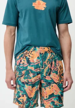 adidas Originals pantaloni scurti Floral Short culoarea portocaliu, KB8370 imagine