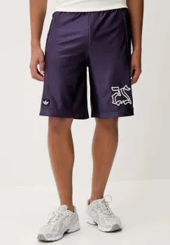 adidas Originals pantaloni scurti Grfx Short culoarea violet, JY2768 imagine