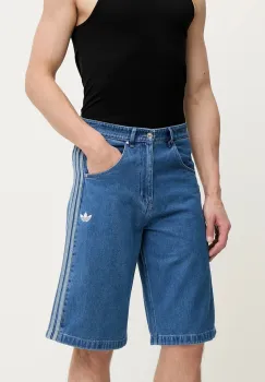 adidas Originals pantaloni scurti jeans Firebird JC6235 imagine