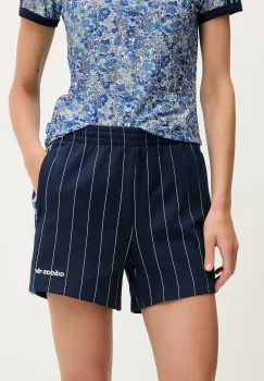 adidas Originals pantaloni scurti Liberty culoarea bleumarin, modelator, high waist, JC5309 imagine