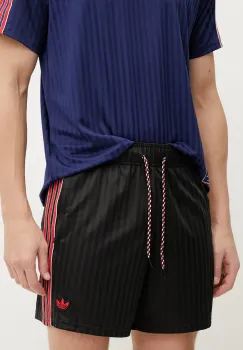adidas Originals pantaloni scurti MUFC ICON SHO barbati, culoarea negru, JF0356 imagine
