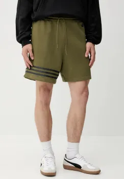 adidas Originals pantaloni scurti Neuclassics culoarea verde, HZ3744 imagine