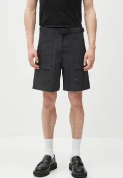 adidas Originals pantaloni scurti P ESS C Shorts barbati, culoarea negru, JD2107 imagine