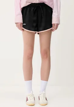 adidas Originals pantaloni scurti Sprinter Shorts culoarea negru, cu imprimeu, high waist, JP1815 imagine